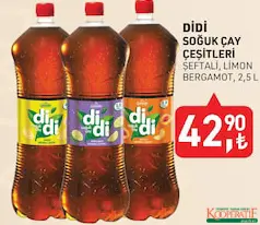 DİDİ SOĞUK ÇAY ÇEŞİTLERİ 2,5 L DİDİ SOĞUK ÇAY ÇEŞİTLERİ 2,5 L
